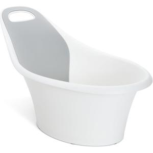 Munchkin Sit & Soak Baby Bath Tub, 0-12 Months, White, 25 x 16.25 x 15 Inch