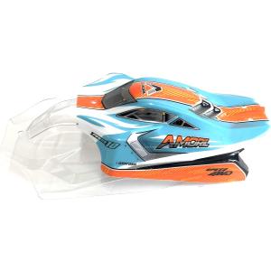 AMORIL PVC On Road Drift Car Body - 2x PVC Car Shell RC Racing Accessories Cyan/Clear (DIY Painting) 4x4 Pre-Cut Body Pro-Line Racing Pickup Truck