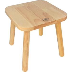 BEE&OAK 11 Inch Wooden Step Stools for Adults, Solid Rubber Wood Non-Slip Step Foot Stool, Heavy Duty 300 lbs One Step Stool for Bedroom, Bathroom, Kitchen,Outdoor (Natural)