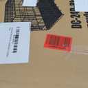 PayLessHere Small Dog Crate Kennel 24 inches Metal Dog Cage Double-Door Folding Travel Indoor Outdoor Puppy Playpen with Divider and Handle Plastic Tray,Black