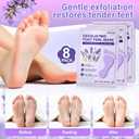 12Pack Moisturizing 8Pack Foot Peeling Foot Mask, Hydrating Foot Masks Dry Cracked Feet,Soothing Moisturizer Repair Rough Heels Baby Soft Feet,Exfoliator Peel Calluses Dead Skin Callus Remover(20p)