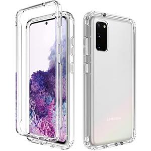 Compatible with Galaxy S20 5G 6.2" (Not fit S20 FE), Samsung S20 Phone Case for Girls, Full Body Shockproof Clear Soft Flexible TPU Protective Cover Cases for Samsung Galaxy S20 5G (Clear)