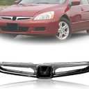 Front Bumper Grill For Accord Sedan 4 Door 2006 2007 Grille Chrome Molding HO1200179 HO1210118 71121SDAA10ZA