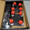 Furniture Mover Ultra with 8 Wheels  Upgraded Double-Wheel Design, Carbon Steel Panel Heavy Duty Dolly with Lifter, Max Load 2200 LBS, More Stable & Smoother Moves (5.55.5 in)