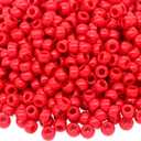 1000Pcs Pony Beads Bracelet 9mm Red Plastic Barrel Pony Beads for Necklace,Hair Beads for Braids,Key Chain,Jewelry Making (Red)