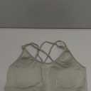 GQABXKDQO Women's Criss Cross Sports Bra Back Seamless Medium Support Yoga Bra Running Workout Tank Tops Bralette(Green, Medium)