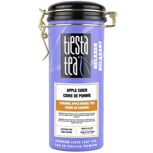 Tiesta Tea - Apple Cider, Loose Leaf, Caramel Apple Herbal Tea, Blend, Non-Caffeinated, Makes Hot or Iced Up to 40-50 Cups, 4oz Refillable Tin (EXP 04/13/28)