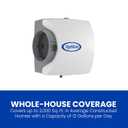 AprilAire 500 12-gal. Whole-House Small Bypass Evaporative Humidifier with Automatic Digital Control for up to 3,600 sq. ft. + AprilAire Model 5844 Humidifier Installation Kit
