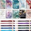 Kosiz 120 Pcs Employee Appreciation Gifts Bulk for Vet Tech Coworkers Bulk Inspirational Small Notebooks with Thank You Pens for Women Boss Medical Assistant Customer Service Staff Office Supplies