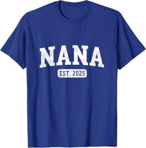 Nana Est 2025 Promoted To Nana Announcement T-Shirt Medium