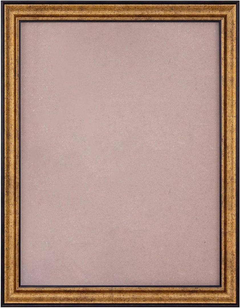 Bronze 18x24 inch Wall Frames for Home Photo Display: Vintage Picture Frames for Artwork, Poster, Puzzles, Classic Baroque Gallery Wall Frames (Brown01)