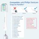 Toothbrush Replacement Heads for Philips Sonicare and More Click-on Handles 12 Pack White