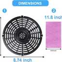 6.5QT Air Fryer Grill Crisper Plate for Ninja OP302/OS301/OS300/FD302/FD305 Foodi Pressure Cooker Air Fryers, Upgraded Grill Pan Grate Tray Rack Grid Shelf for Ninja Air Fryer, Nonstick