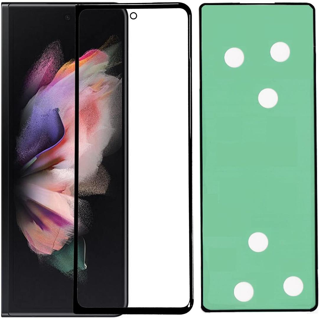 Front Outer Glass Screen + Frame Adhesive Glue Replacement Part Suit for Samsung Galaxy Z Fold 3 5G