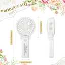 Glooglitter 50 Pcs Battery Wedding Mini Handheld Fan Bulk Personal Portable Hand Held Small Hand Fan for Wedding Party Bachelorette Party Favor (Classic), 7.48 x 3.54 x 1.38 inches/ 19 x 9 x 3.5 cm