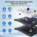 W10295370A WRS588FIHZ04 WRS325SDHZ WRS325SDHZ13 Water Filter Replacement for Whirlpool WRS321SDHZ13 WRS325FDAM04 WRSF5536RZ00 WRS588FIHZ00 WRFF3236RZ00 WRMF3636RZ00 WRS571CIHZ01 WRS315SDHM by WXOXIMI