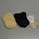Cmojsk Strapless Invisible Backless Nipple Covers,2 Pair Black/Beige, B