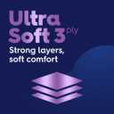 White Cloud Ultra Soft 3-Ply Facial Tissue, 18 Box Multipack, 120 Tissues Per Box