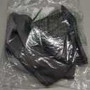 XTMYI 36 Inch Curtains Length for Over Sink Kitchen Window, 2 Panels Set Waterproof 80% Blackout Ombre Rod Pocket Cafe Tier Curtain, Grey and White