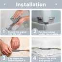 Ownkoti 4Pcs Bed Sheet Holders for Corner, Sheet Fasteners Bed Sheet Lock Non-Slip Adjustable Fit All Mattress, Gray