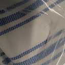 ZJDECOR Blue Striped Blackout Curtains 84 Inches Length,Ticking Stripe on White Cotton Blended Light Filtering Fabric with White Liner,Modern Bedroom Window Treatment,Back Tab Rod Pocket,55" Wx84 Lx2
