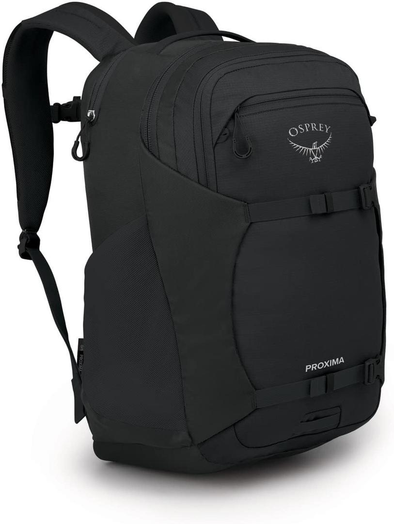 Osprey Proxima 30L Campus Laptop Backpack Organized Everyday Pack with Tech Storage, Water Bottle Pockets, and Comfortable Carry Perfect for College, Commute, and Travel, Black
