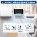 Dehumidifier, Dehumidifiers for Home (1000 sq.ft), 98 OZ Dehumidifier for Basement Bathroom Bedroom