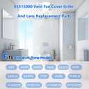 85315000 Bathroom Vent Fan Cover with Lens | Compatible with Broan-Nutone 663 663N 770F 763RLN 769RLN Series | Exhaust Fan Grille