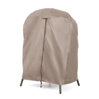 Lawn Egg Chair Cover, Patio Furniture Cover for Indoor Outdoor Lounger, Medium Size, Brown