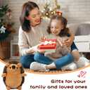 20 Pieces Mini Hedgehog Keychain Plush Bulk Stuffed Animal Keyring Charms Backpack Accessory Ring Bags Purse DIY Decor for Valentine's Day Gift Wedding Shower Birthday Christmas Party Favor