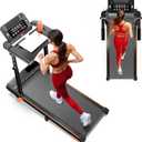 Walking Pad Treadmill with Desk Workstation, 12% Incline Treadmills for Home Office, 350lbs Capacity, 3.5HP