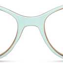 2SeeLife Narrow Cat Eye Reading Glasses for Women SmallMedium Fit, Sturdy Frame, Spring Hinges, Stylish Cateye Readers, Pastel Blue, +1.75