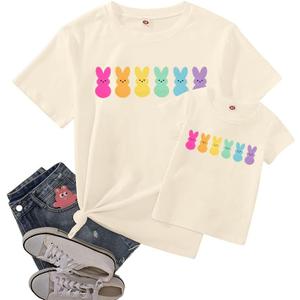 LOTUCY Mom and Son Matching Outfits Mama and Mama's Litter Man Print Shirts Cute Mom and Son Valentine's Gifts (XL)