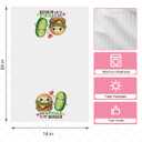 Valentines Day Kitchen Towels, Valentines Day Decorations, Gift for Her Him Boyfriend Girlfriend, Funny Food Pun Pickle and Burger Dish Towels, Anniversary Decoration Hand Towel 14x24 Inch