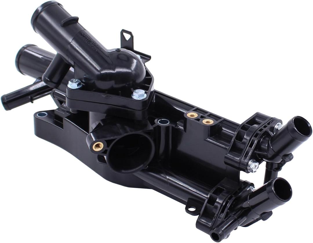 ApplianPar Engine Coolant Thermostat Housing Assembly for Kia Sportage SX Optima 2.0 2011-2013, Hyundai Sonata 2.0 2011-2014, Santa Fe Sport 2.0 2013