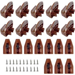 Drawer Slides Repair Kits Fit for Center Mount Drawer Slides,Plastic Drawer Guides for Rite-Trak I Drawer Guide Glide & Stop Commercial Style Rite Trak I