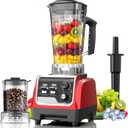 1800W Blender for Smoothies, 70oz Pitcher & 20oz Grinder, 28000 RPM High Speed Countertop Blender for Kitchen for Ice Crushing, Frozen Fruits & Nut Butter, 1-5 Min Timer, Multiple Speeds