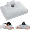 BALAPET Face Down Pillow for Sleeping,Reading Pillow for Gaming Ergonomic Wrap-Around Sleeping Design Home Massage Pillow with Arm Support