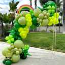 Awenztech 120pcs Green Balloon Arch Kit, 18 12 10 5 inch Green Latex Balloons Different Sizes Balloon Garland for Birthday Baby Shower Tropical Party Decorations