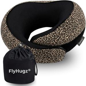 Neck Travel Pillow Memory Foam Neck Pillow, Leopard Print