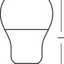 OSRAM Base Classic A 60 FR LED Bulb with E27 Socket, Bulb, Pack of 3, 8.5 W, 806 lm, 2700 K, Warm White Light, Lower Heat Generation, Very Low Energy Consumption, Long Life