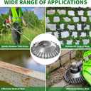10 Inch Unbreakable Wired Trimmer Blade for Weed Eater, Steel Wire Rotary Brush Cutter Trimmer Head, Weed Eater Head for Weed Eater, Brush Cutter, Weed Wreckers, Moss Grass Rust Removal