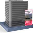 DuctlessAire Equipment Pad - Ductless Mini Split AC Unit Condenser Pads - Mini Split Air Conditioner, Heat Pump, HVAC, Generator Pad - Portable Outdoor Ground Mounting Base - 36"W x 36"L x 3"H (Grey) (Gray)