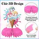 Baseball Ice Cream Drip Birthday Party Decorations, Happy Birthday Banner and Honeycomb Centerpieces, Respect The Drip Sports Theme Supplies for Boys Men
