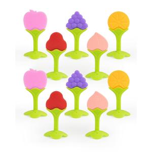Teething Toys for Babies, 5 Pack Silicone Baby Teethers, Frozen Baby Teething Toys, Fruit Shape, BPA-Free, Natural Organic Soft & Textured Teething Toys for Babies, 5 Pack Silicone Baby Teethers, Frozen Baby Teething Toys, Fruit Shape, BPA-Free, Natural Organic Soft & Textured