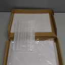 8.5 x 11 Acrylic Sign Holder, 3 Pack Double Sided Clear Display Stands, Vertical Table Number Holders, Plastic Picture Frames, Flyer Menu Brochure Sign Holder for Office, Show Fair, Restaurants