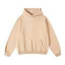 hathne Men's Oversized Hoodies Sweatshirt Cotton Wash Hooded Baggy Pullover Hoodies Vintage Winter Spring (Beige, S)