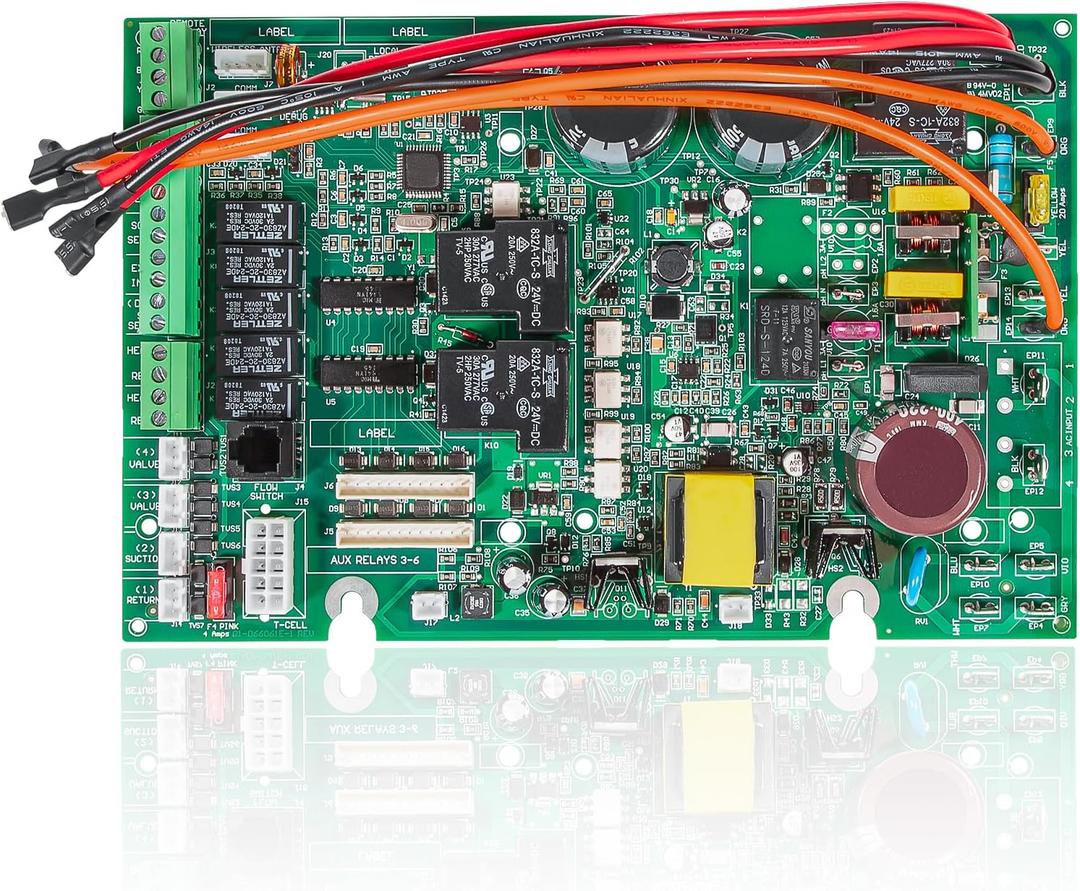 GLX-PCB-PRO Main PCB Printed Circuit Board Replacement for Hayward Goldline ProLogic and AquaPlus Automation and Chlorination PL-P-4, PL-PS-4, PL-PS-8-V, PL-PS-8, PL-PS-16-V, PL-PS-16 New Updated