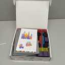 Magnetic Building Tiles, 134PCS Large Magnet Building Set,Magnetic Blocks, 3D STEM Stacking Toys, Magnets Toy for Kids Boys Girls