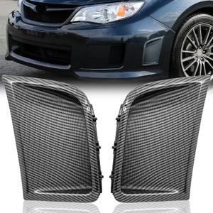 Front Bumper Side Bezel Cover Compatible with Subaru Impreza WRX Sti 2014 2013 2012 2011 2010 2009 2008 Carbon Fiber Printing Air Vents Cover, A Pair (Carbon Fiber Style) Front Bumper Side Bezel Cover Compatible with Subaru Impreza WRX Sti 2014 2013 2012 2011 2010 2009 2008 Carbon Fiber Printing Air Vents Cover, A Pair (Carbon Fiber Style)